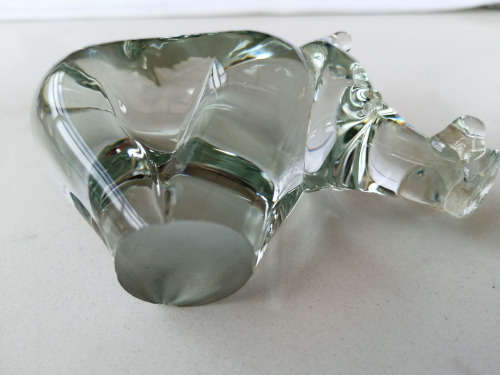 Ngwenya Recycled Glass Swaziland Handmade Warthog Figurine - Paperweight