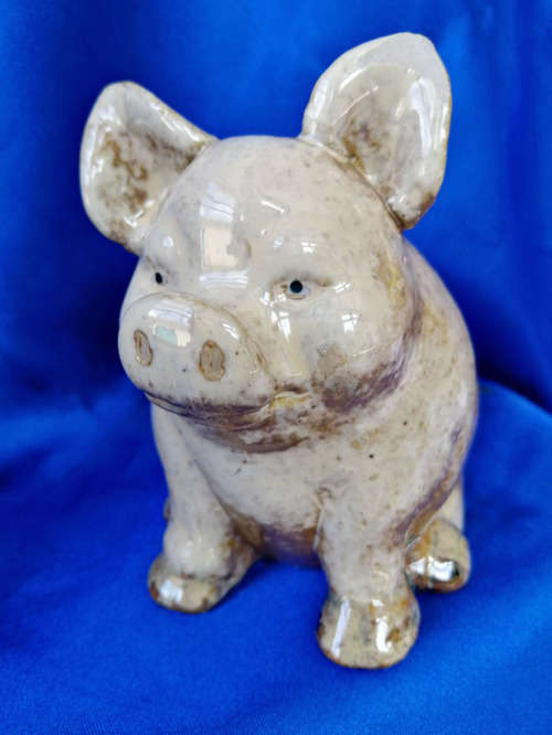 Chubby Pottery Pig #