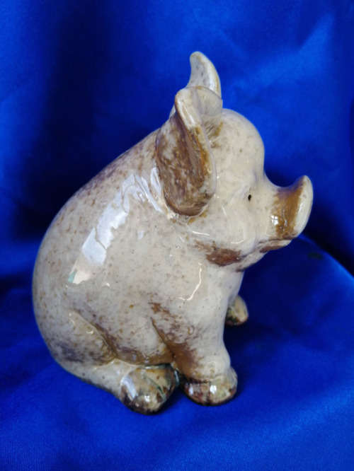 Chubby Pottery Pig #