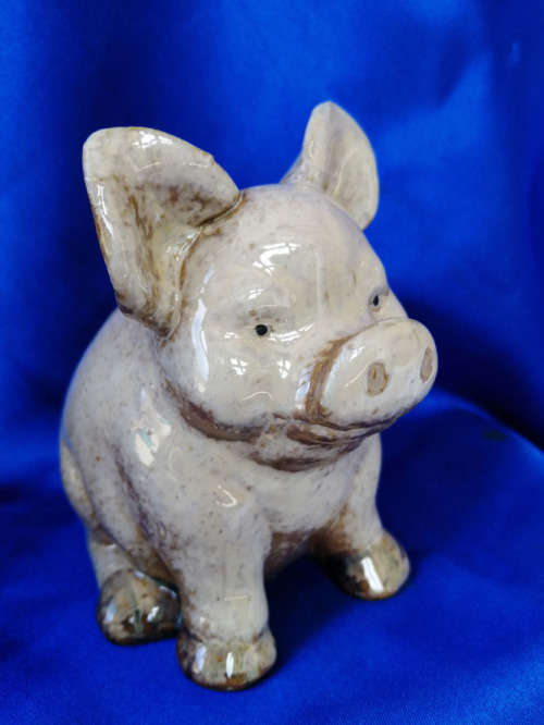 Chubby Pottery Pig #