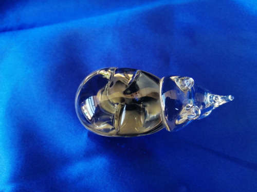 Ngwenya Recycled Glass Swaziland Handmade Rhino Figurine - Paperweight *