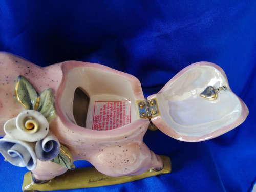 Heather Goldminc Blue Sky Clayworks Rocking Secret Pig *