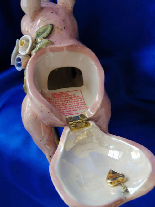 Heather Goldminc Blue Sky Clayworks Rocking Secret Pig *