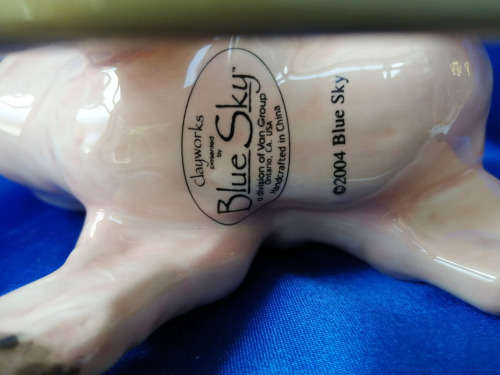 Heather Goldminc Blue Sky Clayworks Rocking Secret Pig *