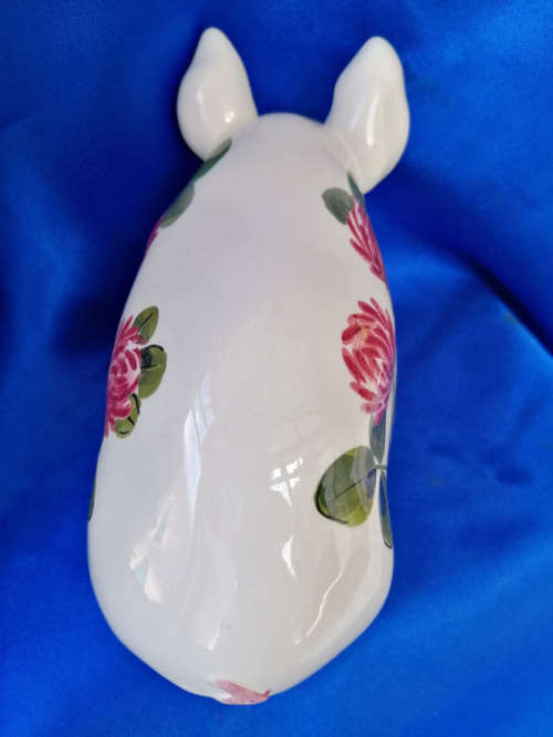 Large Plichta London pottery pig thistle Wemyss *