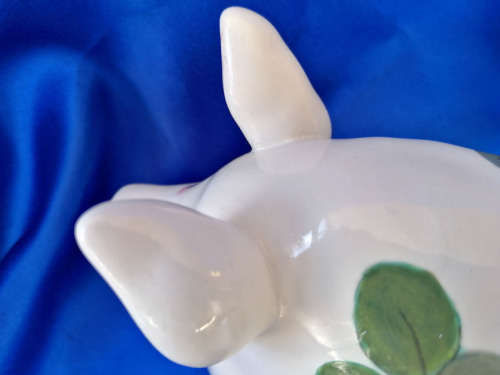Large Plichta London pottery pig thistle Wemyss *