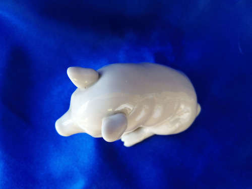 Old Porcelain Sitting Pig *