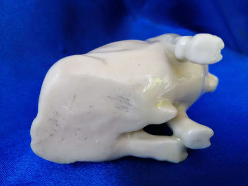 Old Porcelain Sitting Pig *
