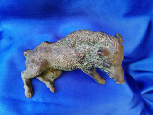 Large Bronze Wild Boar sculpure *
