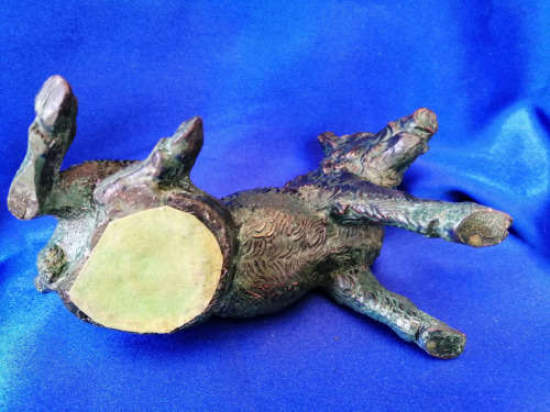 Large Bronze Wild Boar sculpure *
