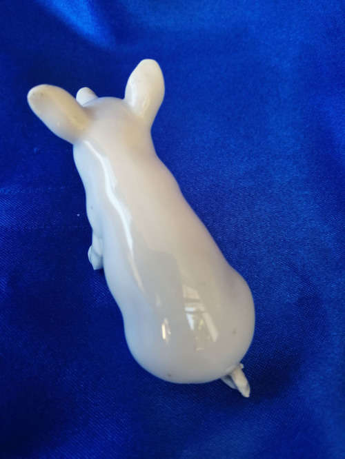 Vintage Porcelain Sitting Pig *