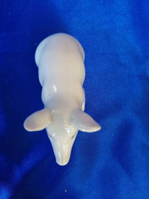 Vintage Porcelain Sitting Pig *