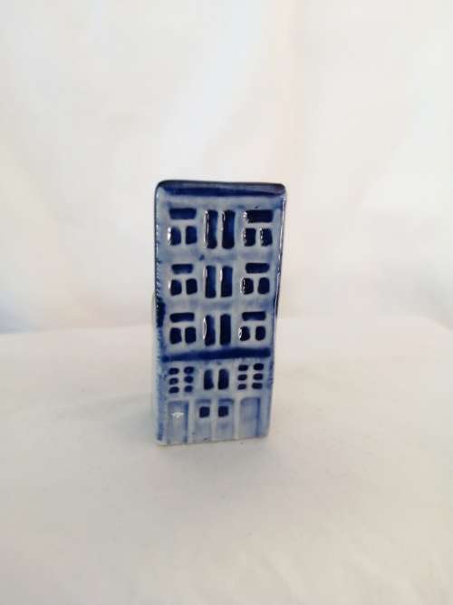 Miniature House -  Tall Blue House