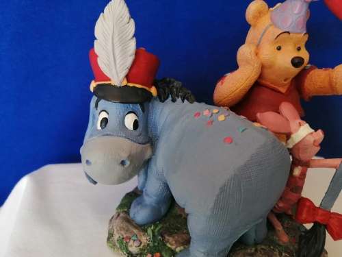 Simply Pooh Eeyore Piglet and Pooh Wishing you Merriment and Such