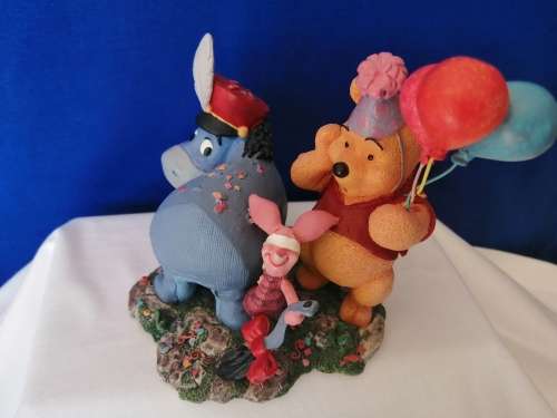 Simply Pooh Eeyore Piglet and Pooh Wishing you Merriment and Such