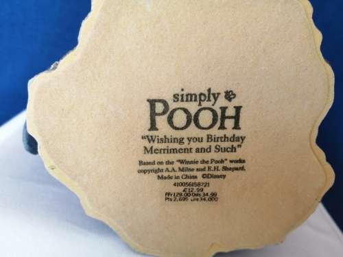 Simply Pooh Eeyore Piglet and Pooh Wishing you Merriment and Such