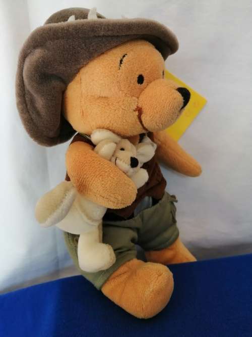 Disney Store Exclusive Winnie The Pooh - Australia Kangaroo Soft Plush Beanie Toy