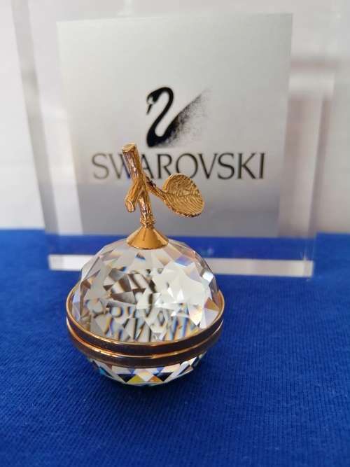 GENUINE Swarovski Crystal Stunning Clear Small Apple Photo Holder Paperweight *