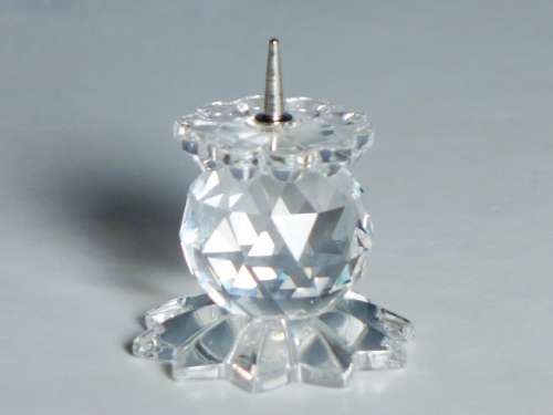 Swarovski Silver Crystal Set of Six Candle Holders, 7600 131 000