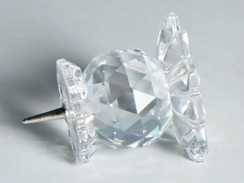 Swarovski Silver Crystal Set of Six Candle Holders, 7600 131 000