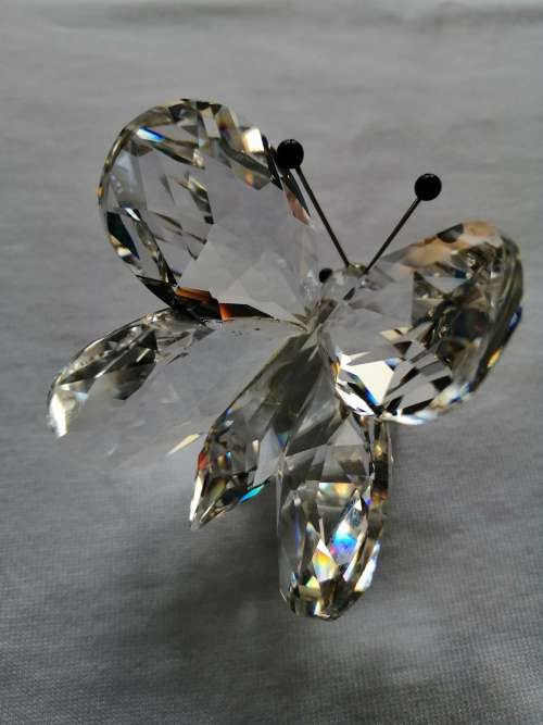Swarovski Crystal Large Butterfly In a Summer Meadow V1