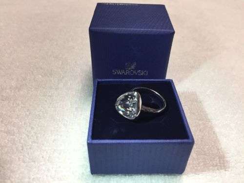 Swarovski Crystal Crush Rhodium Plated Ring