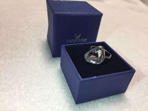Swarovski Crystal Crush Rhodium Plated Ring