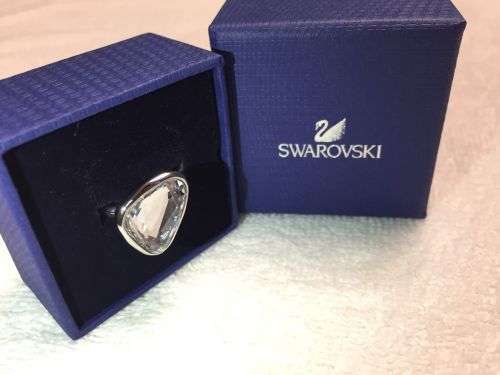 Swarovski Crystal Crush Rhodium Plated Ring
