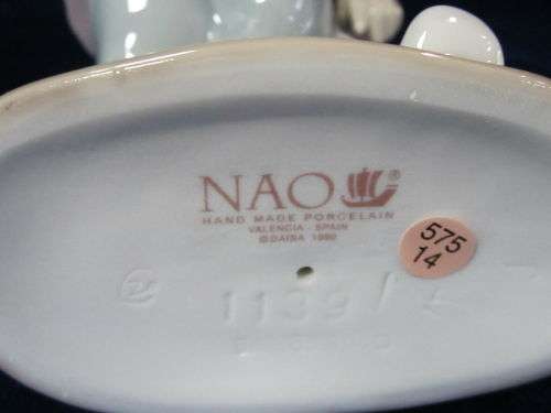 Nao Porcelain by Lladro Sleepy Head Boy Sleepy Holding Teddy Bear