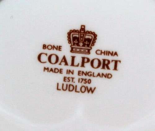 COALPORT LUDLOW BONE CHINA VASE, ROSE PATTERN #