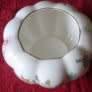 Aynsley Wild Tudor Bone China Fluted Candle Rose Trinket Bowl. Made in England