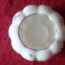Aynsley Wild Tudor Bone China Fluted Candle Rose Trinket Bowl. Made in England