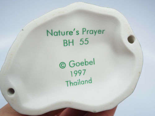 Berta Hummel Goebel Figurine BH55 Nature`s Prayer 1997