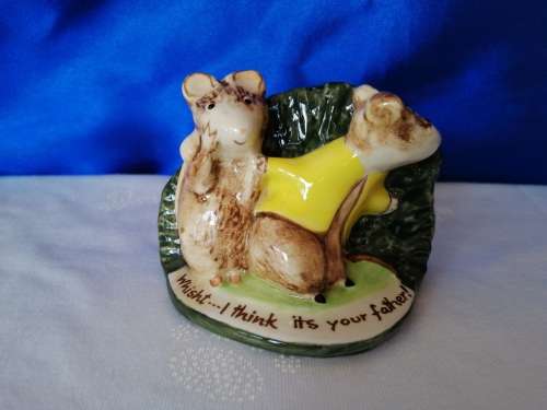 Vintage Beswick Kitty Macbride Mice Figurine Guilty Sweethearts 2566
