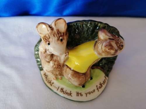 Vintage Beswick Kitty Macbride Mice Figurine Guilty Sweethearts 2566