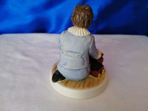 Wedgwood Boy Playing with train Figure
