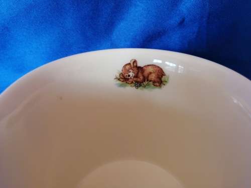 Royal Kent Bone China Staffordshire England Teddy Brown Bear Two Handled Mug