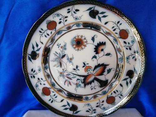Vintage Large Carro Grimware Plate Gold Trim #