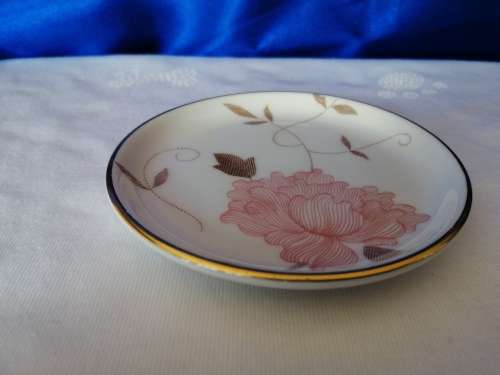 Sweet Pink and Gold Ring Dish #