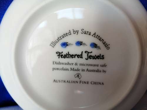 Sweet Blue bird Ring Dish Australian