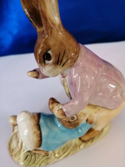 Beswick Beatrix Potters Mr Benjamin Bunny and Peter Rabbit 2509 #