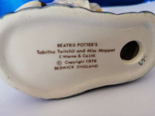 Beswick Beatrix Potters Tabitha Twitchitt and Miss Moppet 2544 #