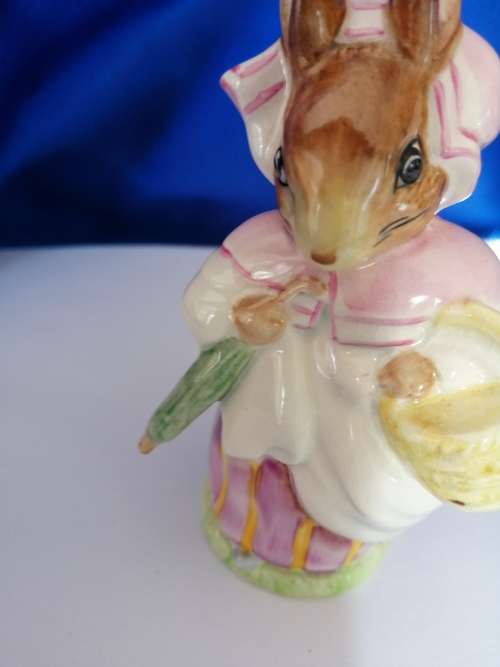 Beswick Beatrix Potters Mrs Rabbit Umbrella Out rRare 1200/1 #
