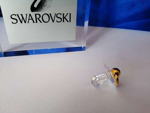 Swarovski Crystal Memories Moments Baby Dummy Gold Plated