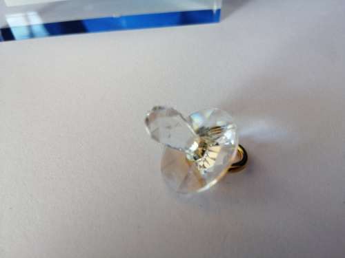 Swarovski Crystal Memories Moments Baby Dummy Gold Plated