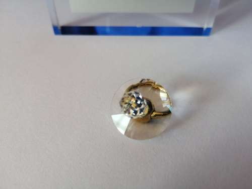 SWAROVSKI CRYSTAL MEMORIES MOMENTS Pacifer GOLD PLATED  #