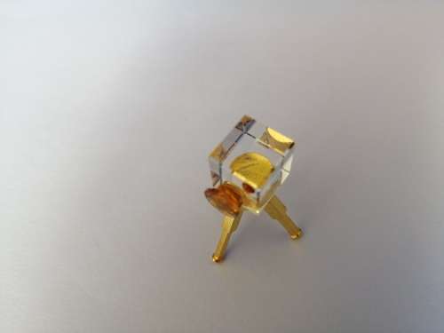 Stunning Crystal Glass Film Camera with Gold trim