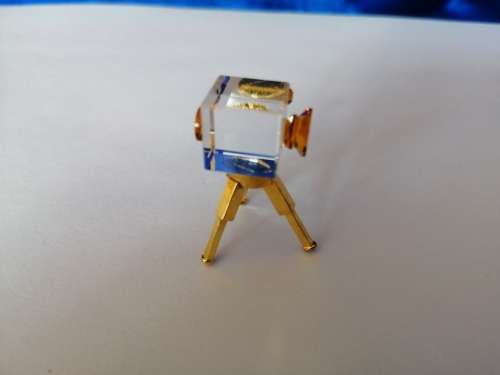 Stunning Crystal Glass Film Camera with Gold trim