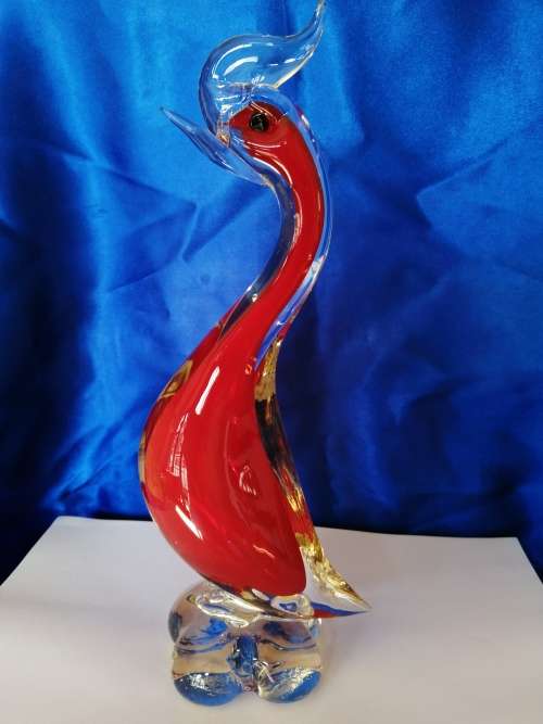 Murano hand blown X-Large Duck Cockeral glass sculpture *