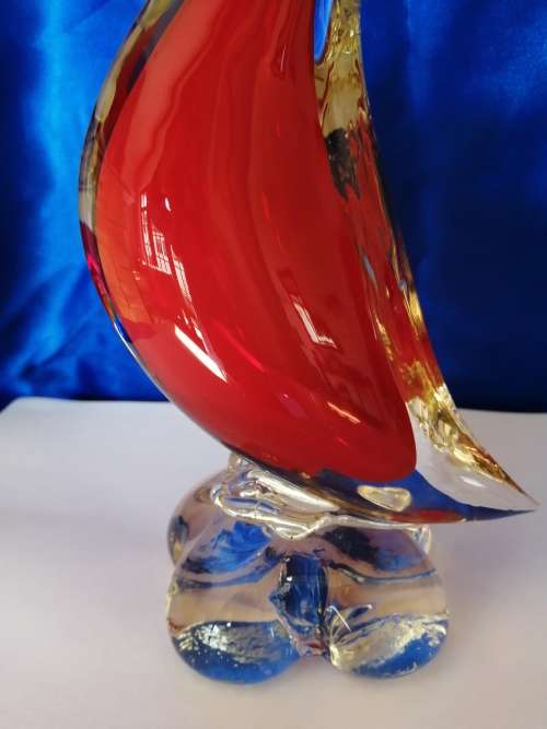 Murano hand blown X-Large Duck Cockeral glass sculpture *